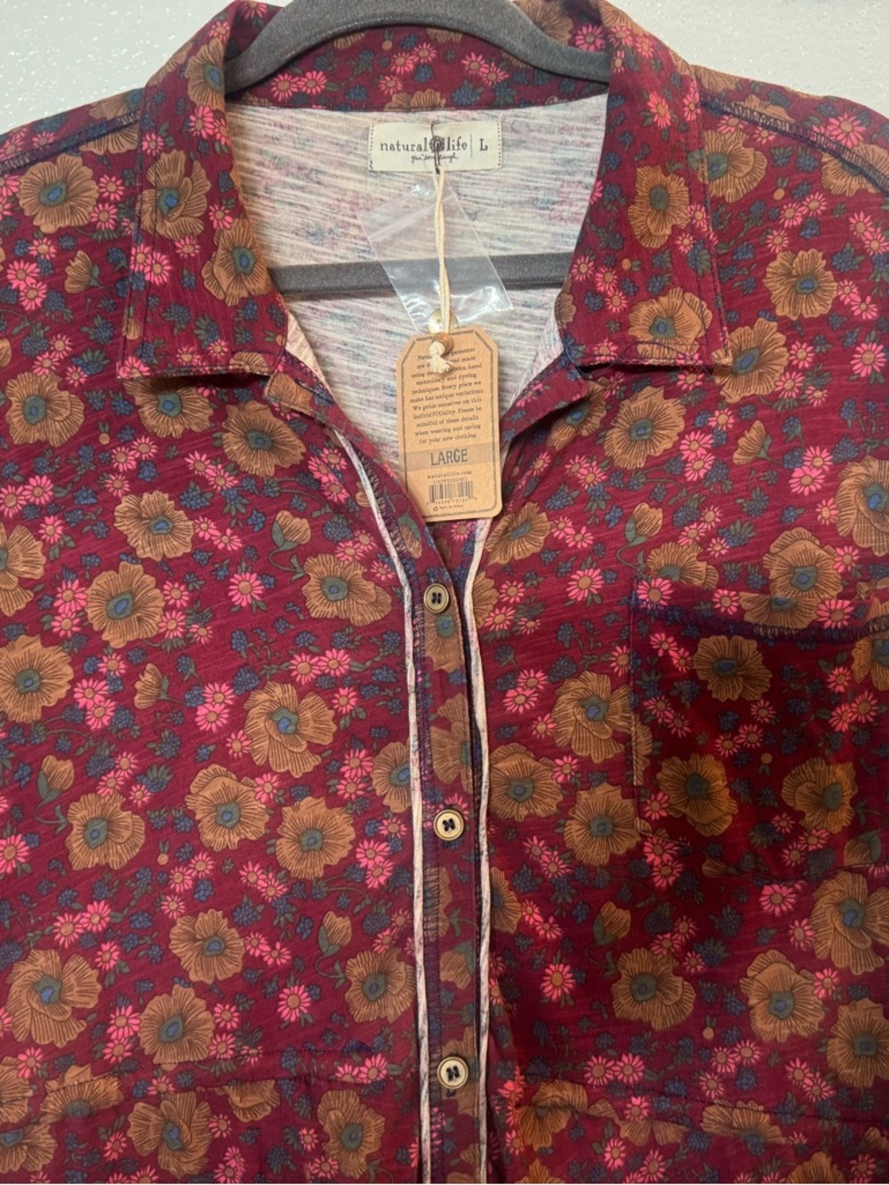 Natural Life Women’s L Christa Maxi Dress Comfort Boho Eclectic Romantic Prarie - Picture 4 of 9